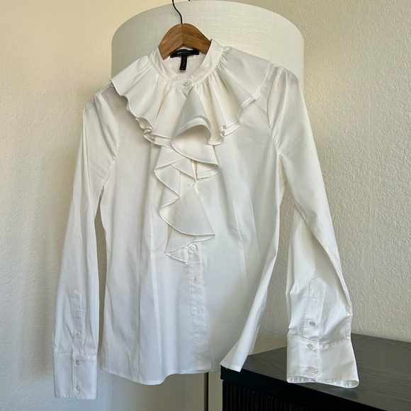 BCBG Maxazria ROMANTIC Women's Ruffle blouse - Picture 6 of 7